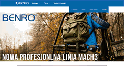 Desktop Screenshot of benro-statywy.pl